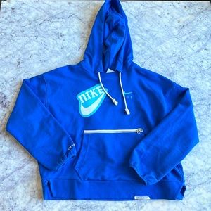 Nike EYBL Cropped Hoodie Blue Women’s sz Large